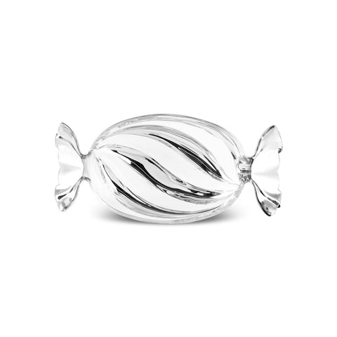 Karaca Candy Glass Decorative Plate, 20cm, Silver