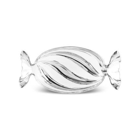 Karaca Candy Glass Decorative Plate, 23cm, Silver