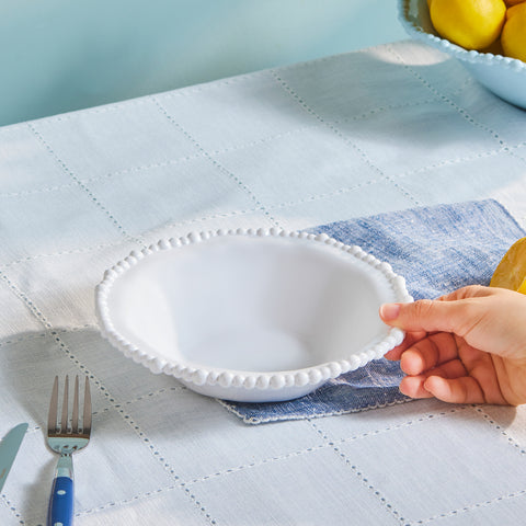 Karaca Perla Melamine Pasta Bowl 22cm, White