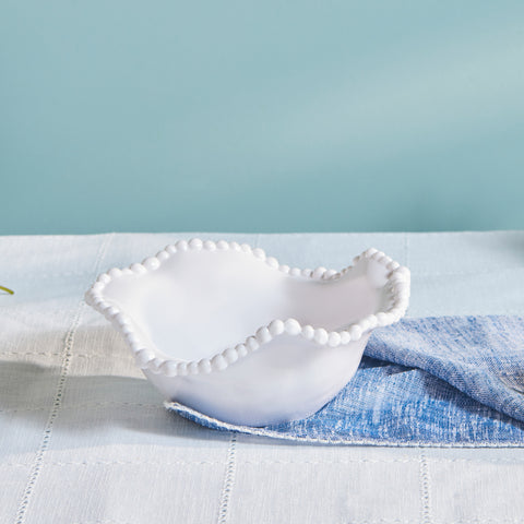 Karaca Perla Melamine Bowl, 20cm, White