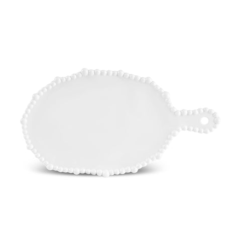 Karaca Perla Melamine Serving Platter , 28cm, White