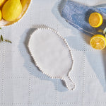 Karaca Perla Melamine Serving Platter , 28cm, White