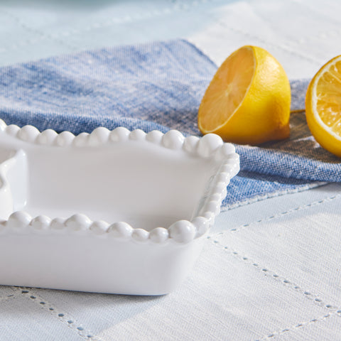 Karaca Perla Melamine Snack Bowl, 23cm, White