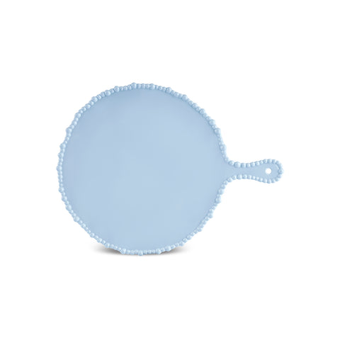 Karaca Perla Melamine Oval Serving Platter, 42cm, Light Blue