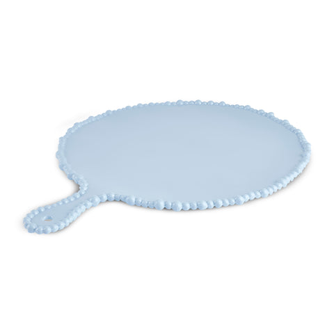 Karaca Perla Melamine Oval Serving Platter, 42cm, Light Blue