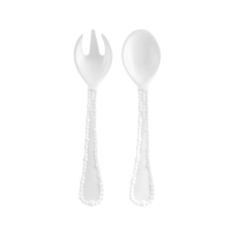 Karaca Perla Melamine 2-Piece Service Set, White