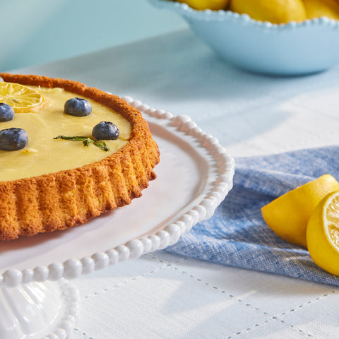 Karaca Perla Melamine Cake Stand, 36cm, White