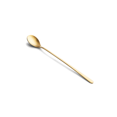Karaca Boreas 4-Piece Stainless Steel Latte Spoon, Gold