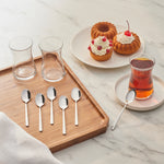 Karaca Boreas 6-Piece Stainless Steel Tea Spoon, Silver