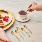 Karaca Boreas 6-Piece Stainless Steel Tea Spoon, Gold