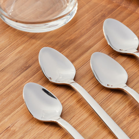 Karaca Sedir 6-Piece Stainless Steel Tea Spoon, Silver