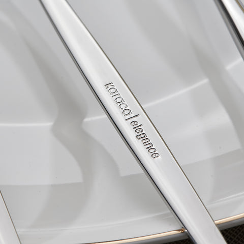 Karaca Lizbon 30-Piece Stainless Steel Cutlery Set for 6 People, Silver