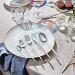 Karaca Lizbon 30-Piece Stainless Steel Cutlery Set for 6 People, Silver