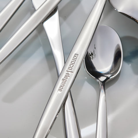 Karaca Lizbon 30-Piece Stainless Steel Cutlery Set for 6 People, Silver