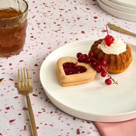 Karaca Salvare 7-Piece Bone China Serveware Set for 6 People, White