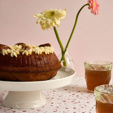 Karaca Salvare 7-Piece Bone China Serveware Set for 6 People, White