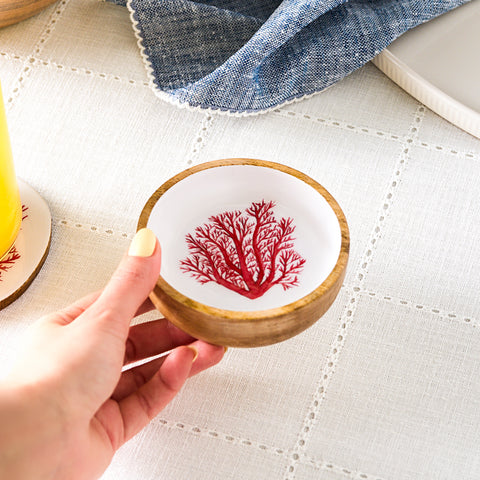 Karaca Mango Marin Coral Snack Bowl, 10cm