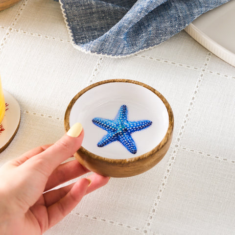 Karaca Mango Marin Starfish Snack Bowl, 10cm