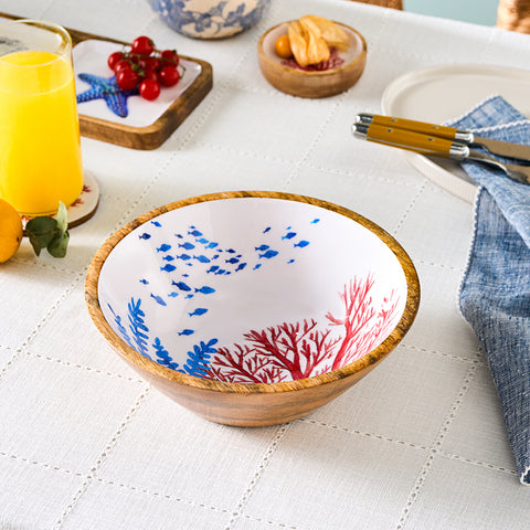 Karaca Mango Bowl, 24cm, Blue