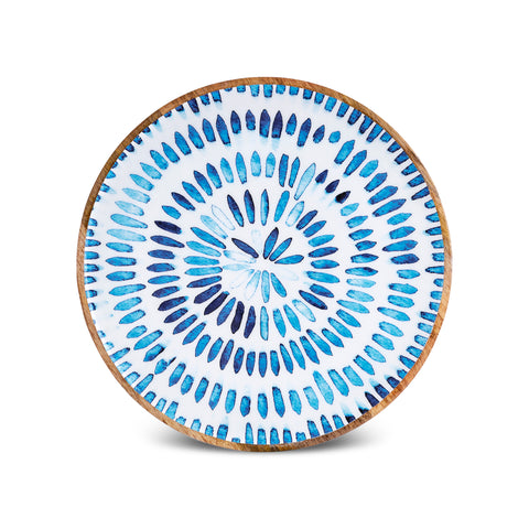 Karaca Mango Decorative Plate, Blue
