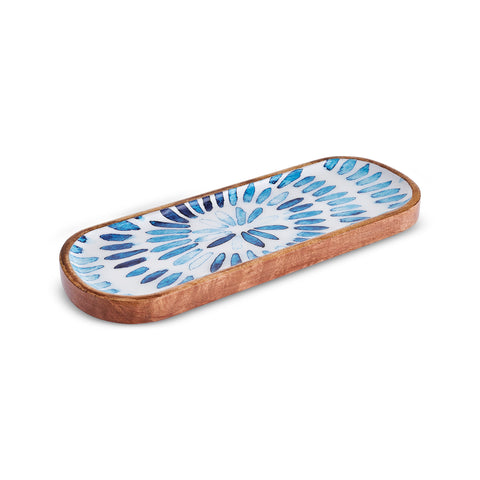 Karaca Mango Serving Dish, Blue