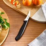 Dr. Inox Stainless Steel Paring Knife, 17cm, Black