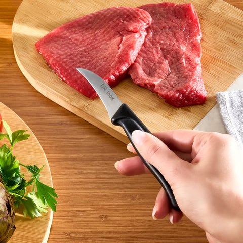 Dr. Inox Stainless Steel Paring Knife, 17cm, Black