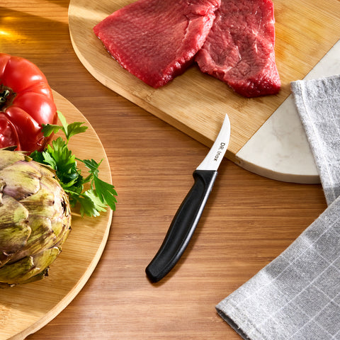 Dr. Inox Stainless Steel Paring Knife, 17cm, Black