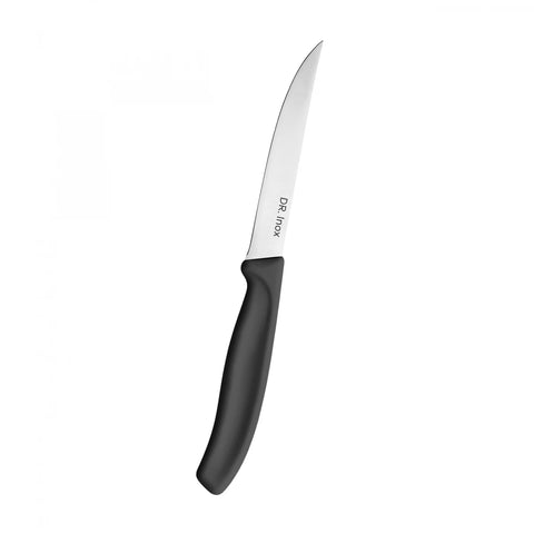 Dr.Inox Stainless Steel Steak Knife, 23cm, Black