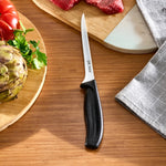 Dr.Inox Stainless Steel Boning Knife, 28cm, Black