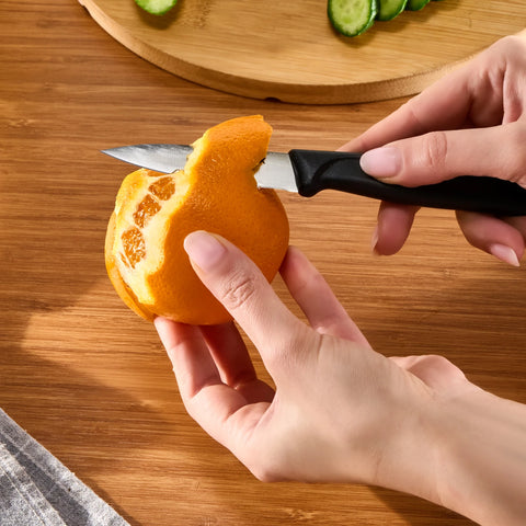 Dr.Inox Stainless Steel Paring Knife, 19cm, Black