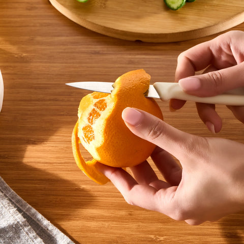 Dr.Inox Stainless Steel Paring Knife, 19cm, Cream