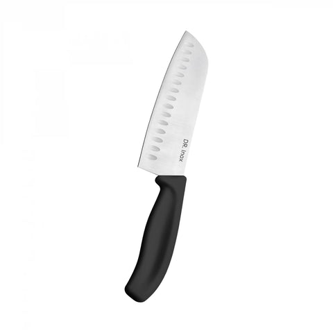 Dr. Inox Stainles Steel Santoku Knife, 30cm, Black