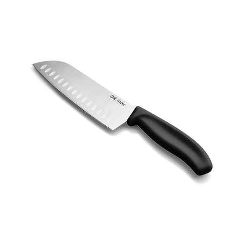 Dr. Inox Stainles Steel Santoku Knife, 30cm, Black