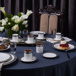 Karaca Royal Bone China Kate 12-Piece Espresso Turkish Coffee Cup for 6 People, 90ml, Multi