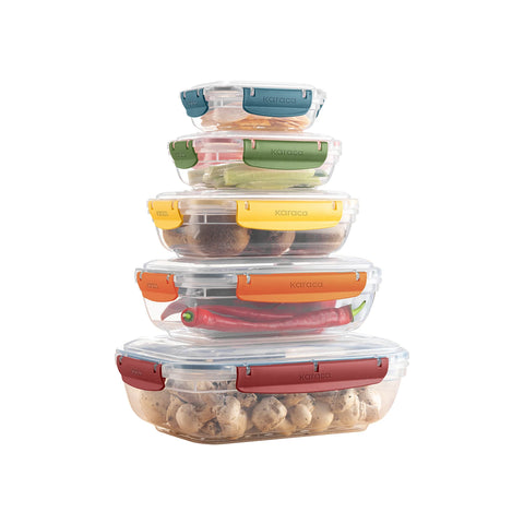 Karaca Locker Save 5-Piece Storage Container, Multi