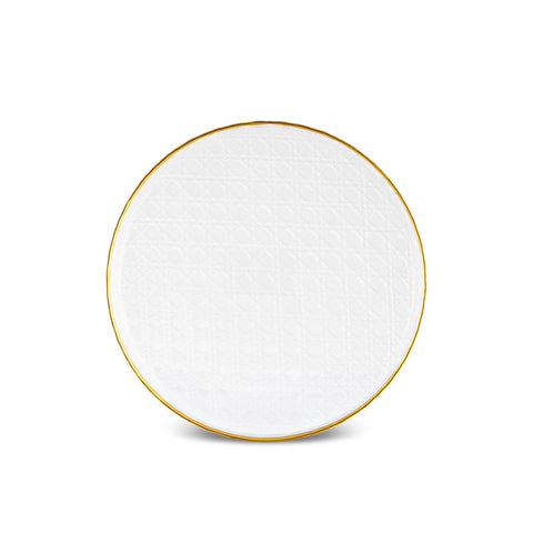 Karaca Rattan 7-Piece Serveware Set for 6 People, Gold