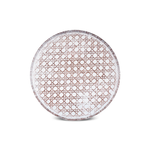 Karaca Rattan 7-Piece Serveware Set for 6 People, Gray