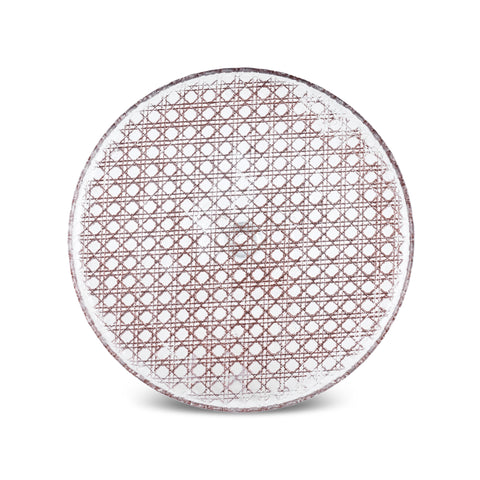 Karaca Rattan 7-Piece Serveware Set for 6 People, Gray