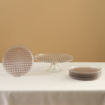 Karaca Rattan 7-Piece Serveware Set for 6 People, Gray