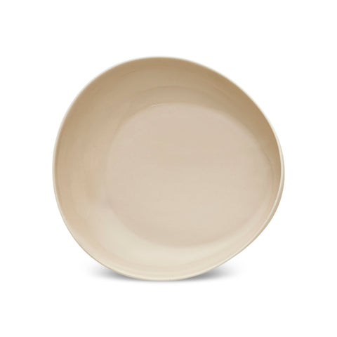 Karaca Earth Collection Rise Stoneware 55-Piece Dinner Set for 12 People, Cream