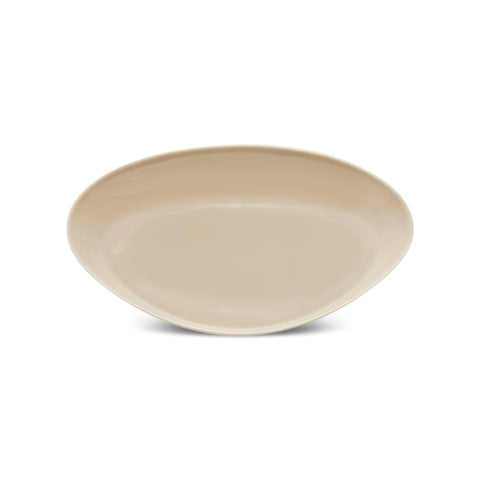 Karaca Earth Collection Rise Stoneware 55-Piece Dinner Set for 12 People, Cream