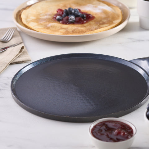 Karaca Fluffy Non-Stick Induction Ceramic Coating Crep & Pancake Pan, 26cm, Black