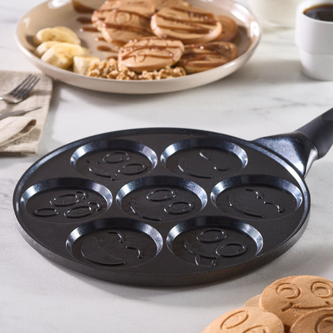 Karaca Fluffy Non-Stick Induction Ceramic Coating Pancake Pan, 26cm, Black