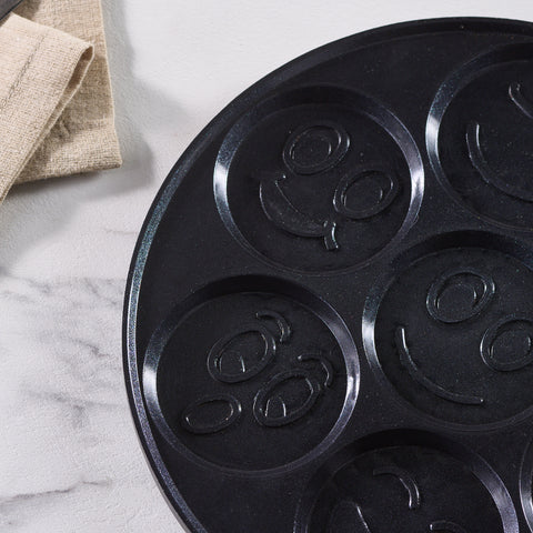 Karaca Fluffy Non-Stick Induction Ceramic Coating Pancake Pan, 26cm, Black