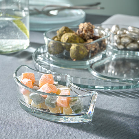 Karaca Carpi 5-Piece Serveware Set, Clear