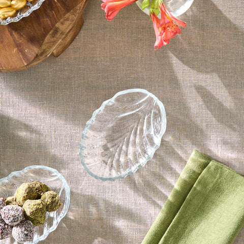 Karaca Oyster 6-Piece Serveware Set, Clear