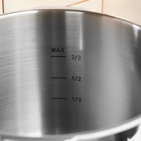 Karaca Ruggersteel 4-Piece Stainless Steel Induction Pressure Cooker Set, 4L+6L, Grey