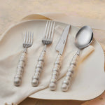 Karaca Pearl Stainless Steel 24-Piece Cutlery Set, Silver