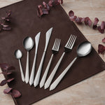 Karaca Rebellion 84-Piece Stainless Steel Cutlery Set for 12 People, Silver